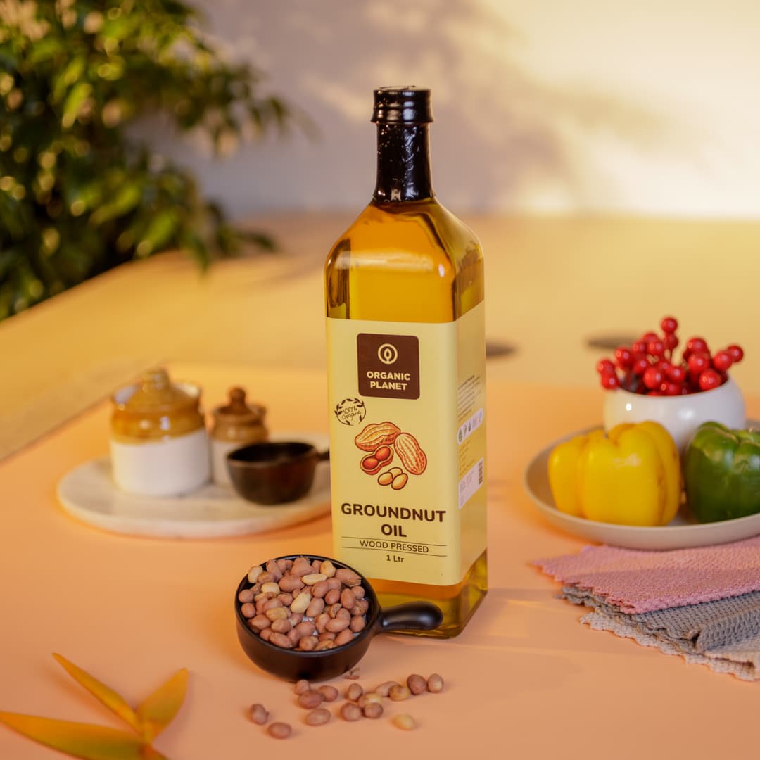 Wood Pressed Groundnut Oil